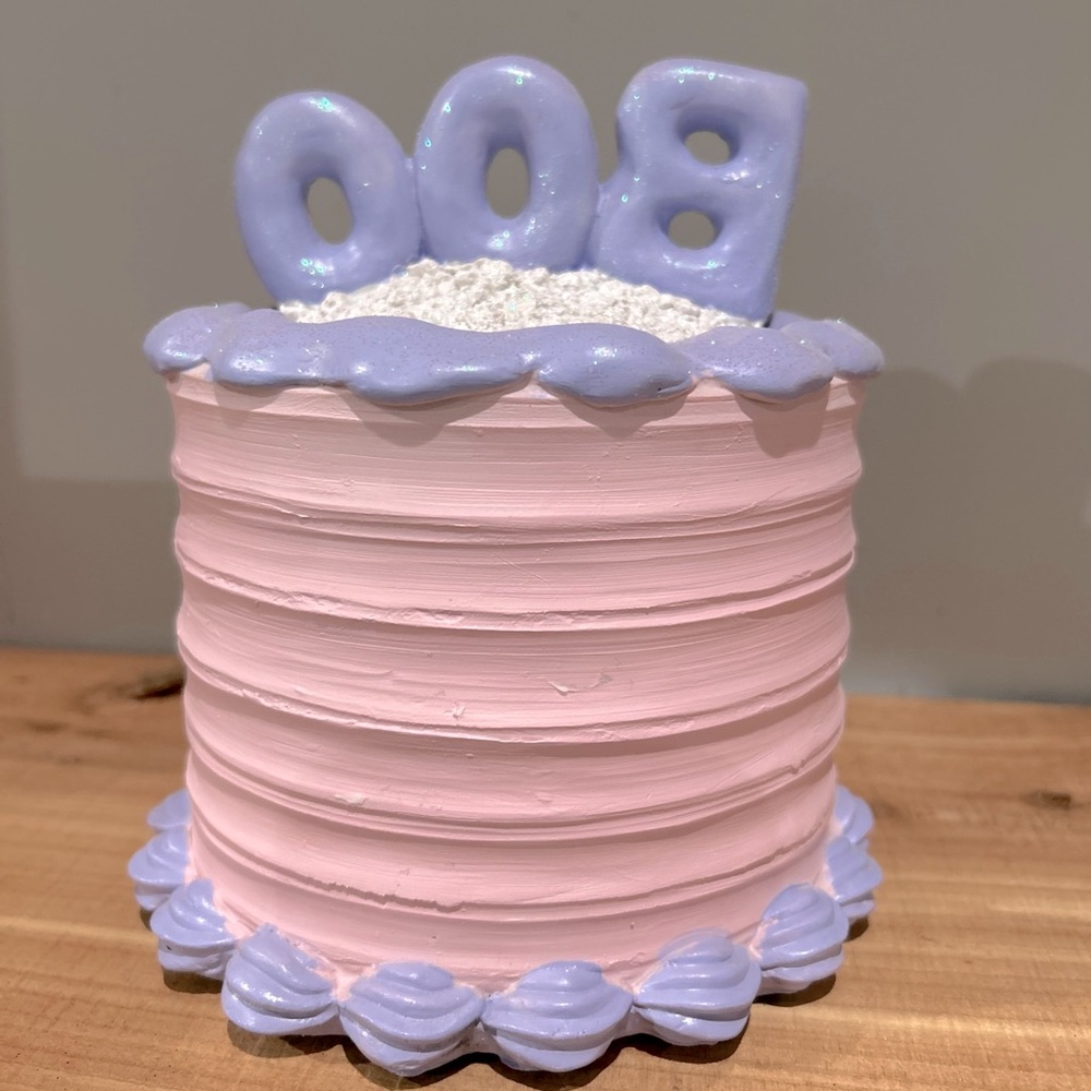 NEW Halloween Pastel Pink & Purple Ghost Cake Decor - Picture 6 of 6